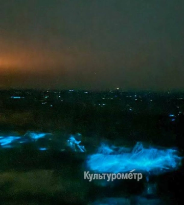 Жителі Одещини спостерігають дивовижне природне явище — світіння моря