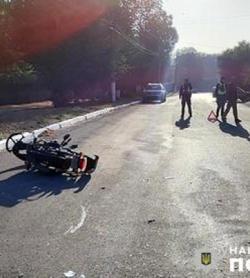 На Полтавщині в ДТП постраждав мотоцикліст