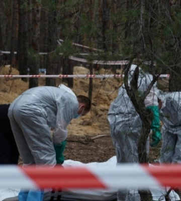 В Ізюмі сьогодні ексгумували тіла ще 20 людей