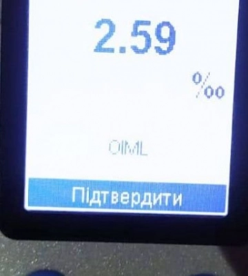 Під Луцьком спіймали п’яного водія: доза алкоголю перевищила норму в 13 разів