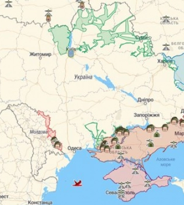 Карта бойових дій на 15.10.2022 – ситуація на фронті