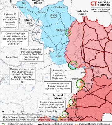 Окупанти втратили понад 200 одиниць техніки під час втечі з Харківщини