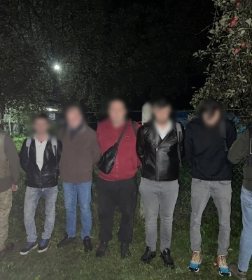 На Закарпатті затримали 7 чоловіків, які намагалися перетнути кордон