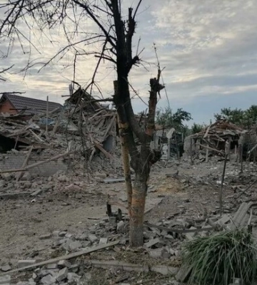 Поліція показала наслідки вчорашнього ворожого обстрілу Запорізької області