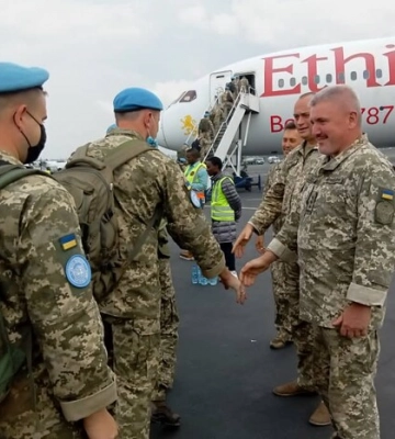 Українські миротворці повернулися з місії в Конго і допомогатимуть ЗСУ