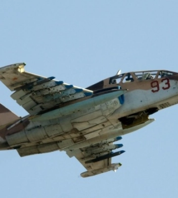 На Херсонщине Воздушные силы сбили российский штурмовик Су-25