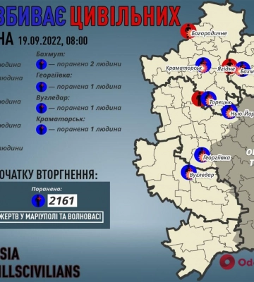 За сутки захватчики убили трех гражданских на Донетчине