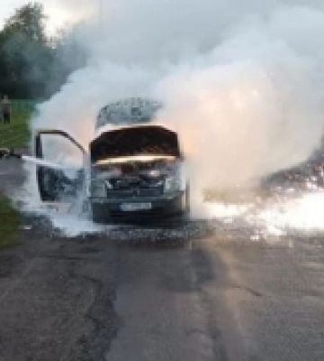 У селі Луцького району рятувальники гасили авто. ФОТО