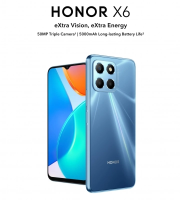 Honor X6 отримає 50-МП камеру, акумулятор на 5000 мАг, Android 12 та чип MediaTek за ціною $130