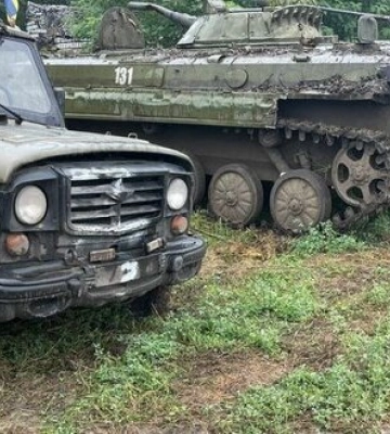 ГБР обнаружило на окраине Балаклеи запасной командный пункт оккупантов с большим арсеналом боеприпасов и техники. ФОТОрепортаж