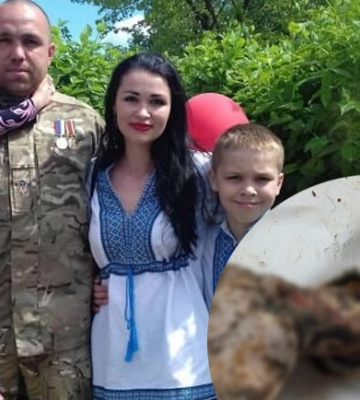 Рука с сине-желтым браслетом, найденная в могиле в Изюме, принадлежит бойцу из Никополя