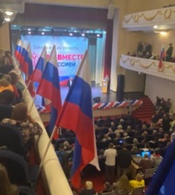 Окупанти влаштували з&#039;їзд у Мелітополі: хочуть приєднати Запорізьку область до РФ