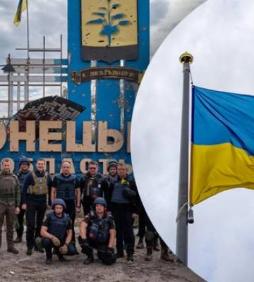ВСУ на границе Донбасса и Харьковщины подняли украинский флаг
