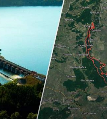 Россияне пытались разрушить дамбу Печенежского водохранилища: где она располагается – карта