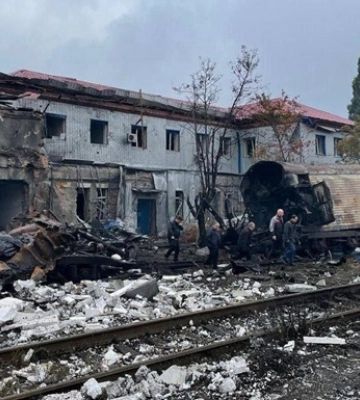 В Харькове ракетным ударом уничтожены вагоны с трупами военных РФ