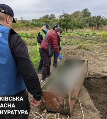 На Харківщині ексгумовано тіло місцевого мешканця, якого застрелив росіянин, - Офіс Генпрокурора. ФОТОрепортаж