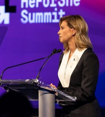 Олена Зеленська взяла участь у саміті HeForShe