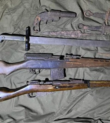 В Ізюмі виявили раніше вкрадені росіянами зброю та музейні експонати