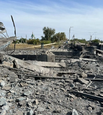В Бахмуті зруйновано міст, що вів у східну частину міста (ФОТО)