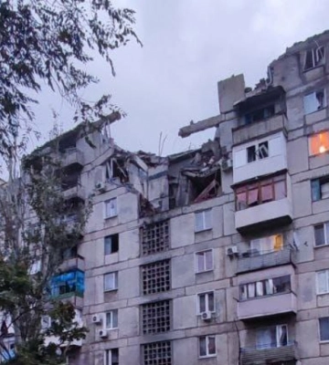 У Торецьку обрушилися два поверхи у будинку після удару російською ракетою