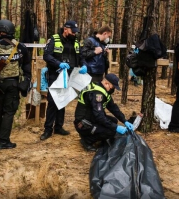 Правоохоронці назвали кількість тіл, які ексгумували в Ізюмі. Серед загиблих – діти
