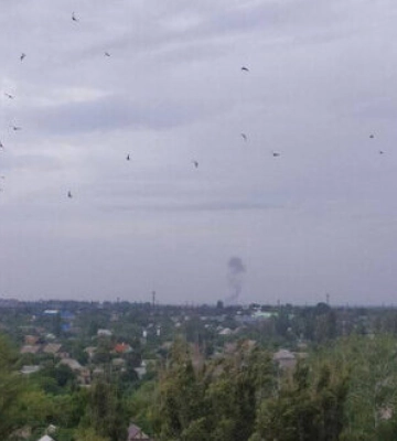 У районі аеродрому окупованого Мелітополя знову пролунав потужний вибух. ФОТО