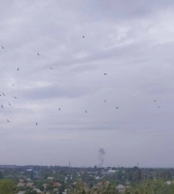 В районе аэродрома оккупированного Мелитополя снова раздался мощный взрыв. ФОТО