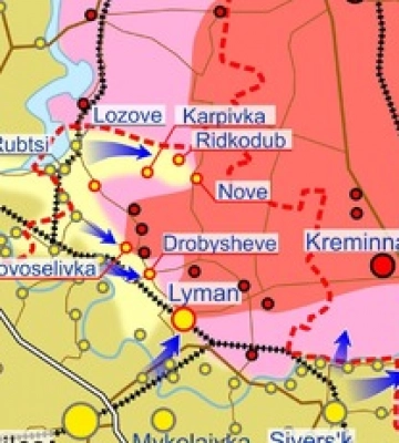 ЗСУ звільнили низку сіл під Лиманом: карта бойових дій