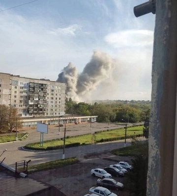 В окупованому Алчевську детонує склад з боєприпасами