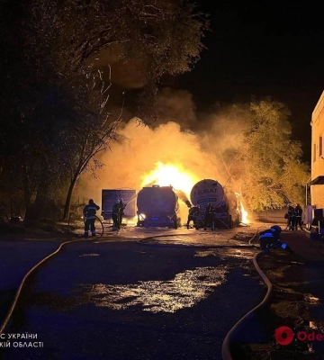 В Одесской области горели два бензовоза и два зерновоза