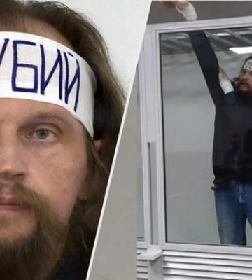 Натянул на голову повязку и бросался мылом в судей: луцкому террористу Кривошу объявили приговор