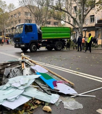 Кім і Сєнкевич показали наслідки нічного удару &quot;Смерчем&quot; по самому центру Миколаєва
