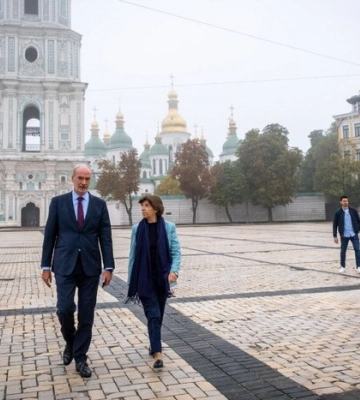 Глава МЗС Франції Колонна прибула з візитом до Києва. ФОТО
