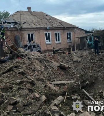Поліцейські зафіксували наслідки 25 ударів армії РФ по Донецькій області