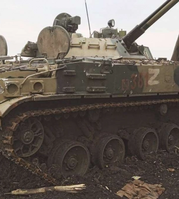 Тероборонівці з Дніпра затрофеїли ворожу БМП-3: відео