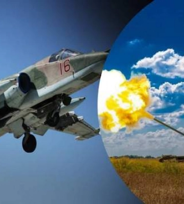 Повітряні сили ЗСУ збили ворожий Су-25 у небі над Херсонщиною