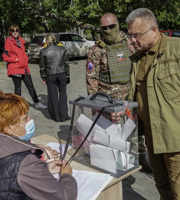 В окупованій частині Запорізької області участь у псевдореферендумі взяли 0,5% мешканців
