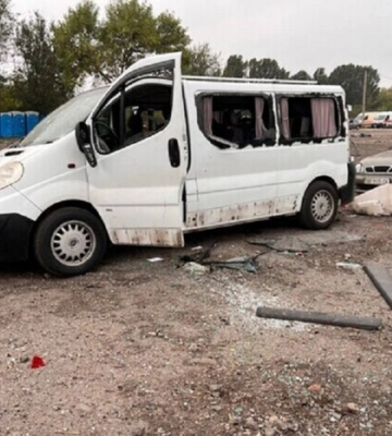 Оккупанты похвастались, что обстреляли колонну авто в Запорожье (фотодоказательства)