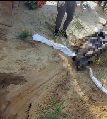 У Балаклії виявили поховане тіло зі слідами тортур