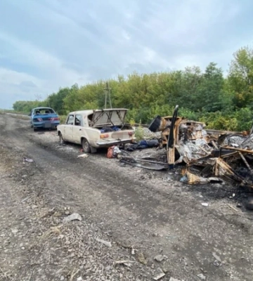 Розстріл автоколони на Харківщині: діти з батьками згоріли живцем (відео)