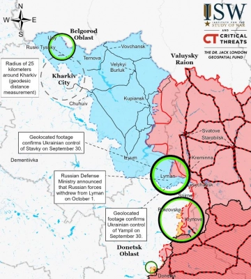Путін більше прагне втримати окупований південь, аніж Луганщину — ISW