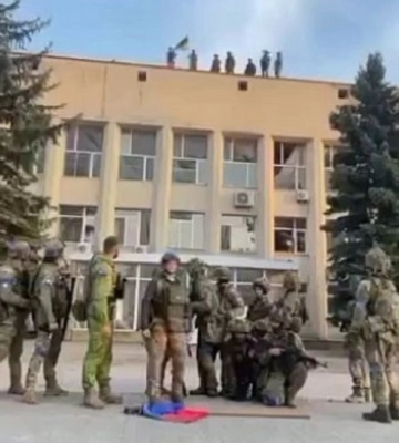 Над Лиманом замайорів прапор України