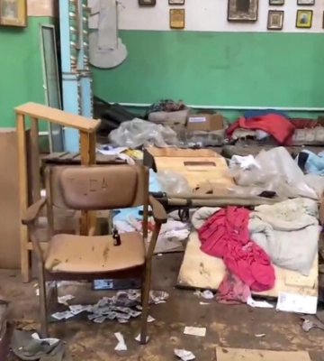 Окупанти влаштували польовий госпіталь у церкві: моторошне відео