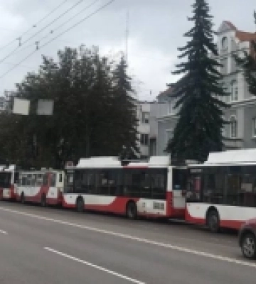 Біля «Променя» у Луцьку зупинились тролейбуси: в чому причина