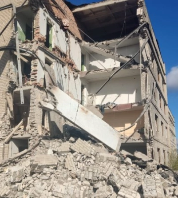 Рятувальники знайшли під завалами гуртожитку в Часовому Ярі на Донеччині тіло ще одного загиблого
