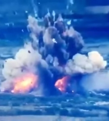 З&#039;явилося відео епічного вибуху складу БК ворога
