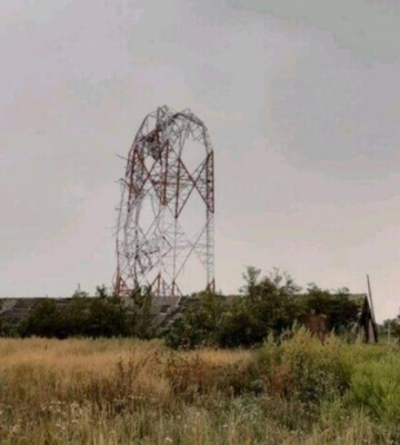 Оккупанты уничтожили телебашню в Камышевахе