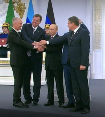 путин подписал законы об аннексии украинских территорий