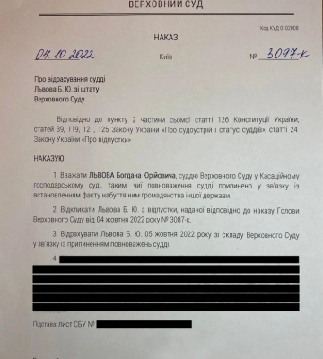 З Верховного суду відрахували суддю з російським паспортом