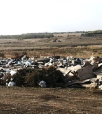 На Баштанщині виявили стихійне сміттєзвалище